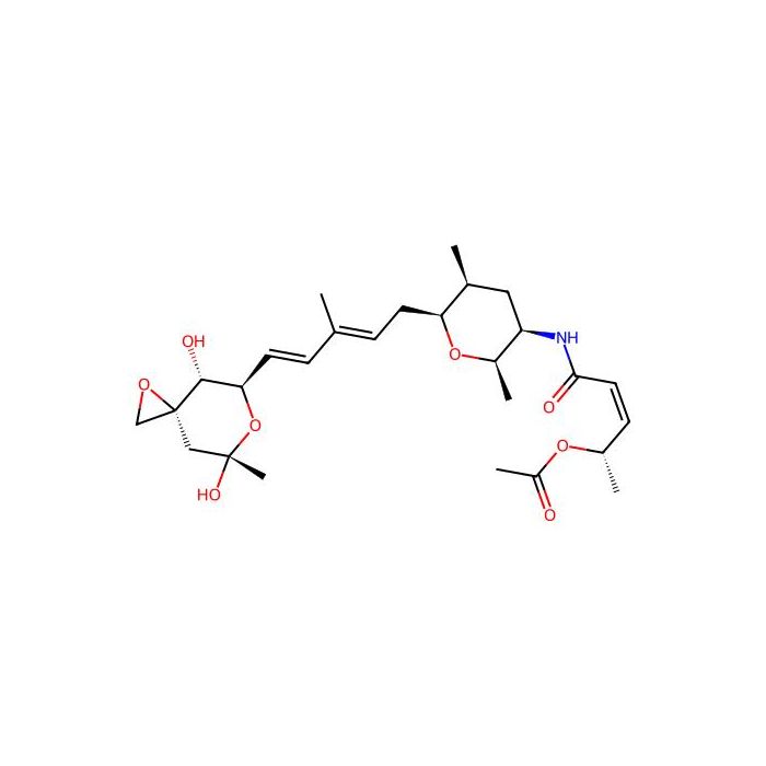 (2S,3Z)-5-{[(2R,3R,5S,6S)-6-{(2E,4E)-5-[(3R,4R,5R,7S)-4,7-dihydroxy-7-methyl-1,6-dioxaspiro[2.5]oct-5-yl]-3-methylpenta-2,4-dien-1-yl}-2,5-dimethyltetrahydro-2H-pyran-3-yl]amino}-5-oxopent-3-en-2-yl acetate