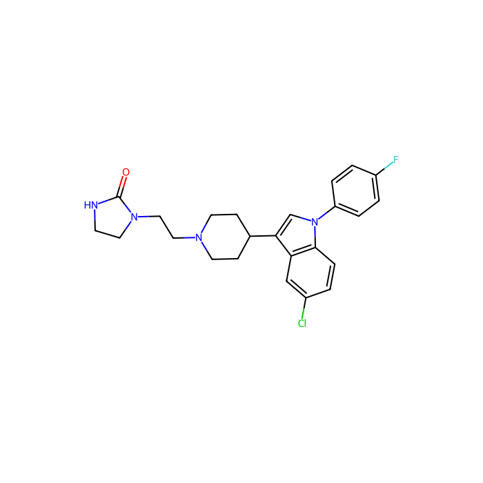 舍吲哚, 羟色胺 2 受体；5-HT2a 和 5-HT2c 拮抗剂