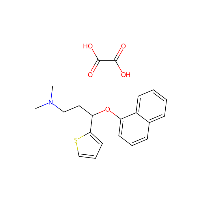 (S)-(+)-N,N-二甲基-3-(1-萘氧基)-3-(2-噻吩基)丙胺草酸盐