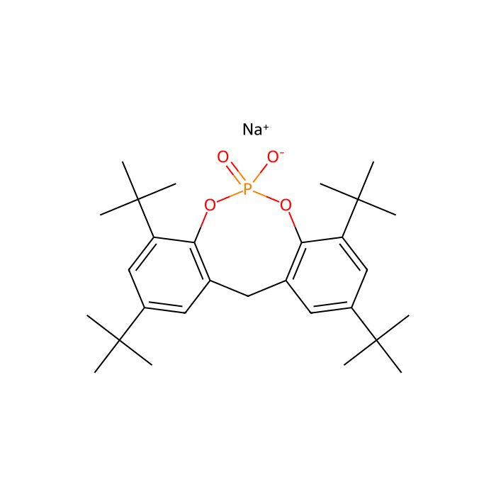 2,4,8,10-四叔丁基-12H-二苯并[d,g][1,3,2]二氧磷杂环辛磷酸钠-6-酸钠6-氧化物