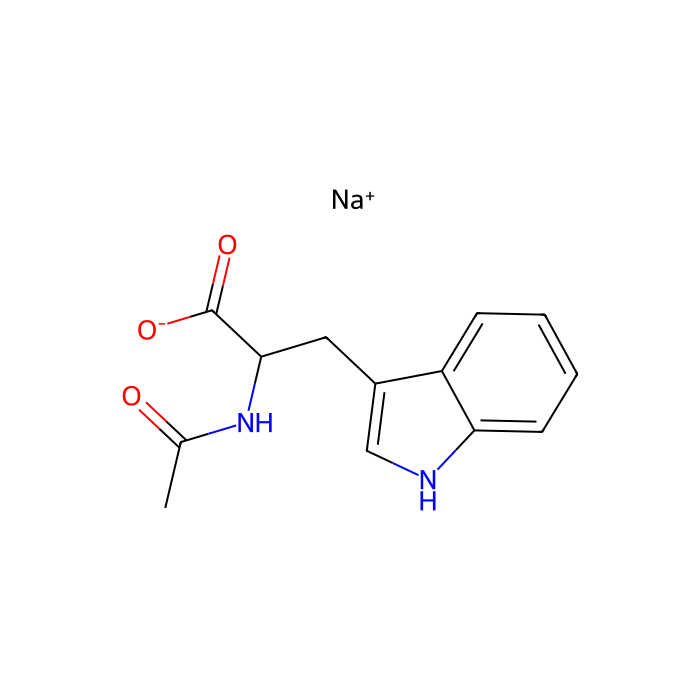 2-乙酰氨基-3-(1H-吲哚-3-基)丙酸钠