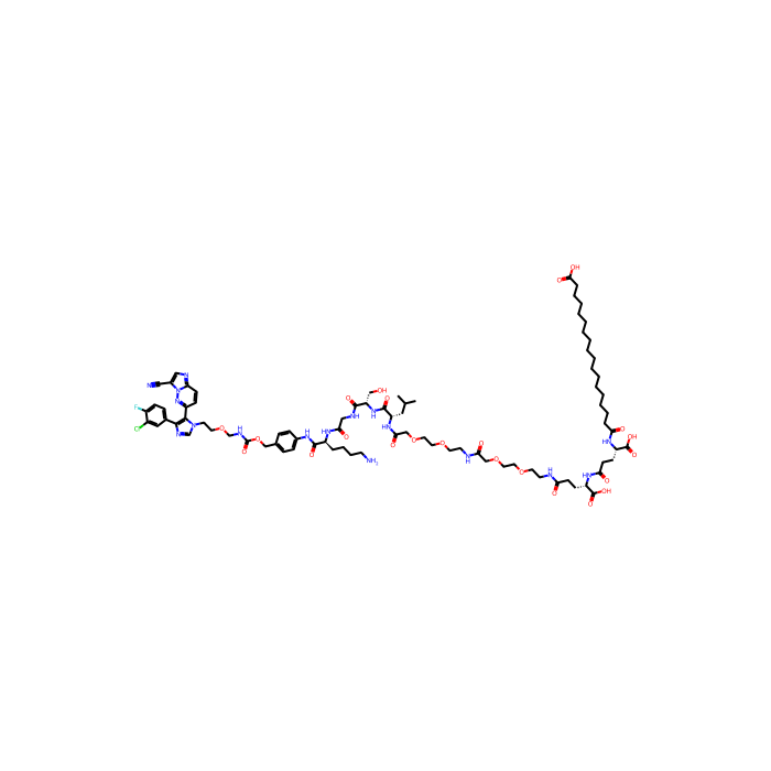 18-[[(1S)-4-[[(1S)-4-[2-[2-[2-[2-[2-[2-[[(2S)-1-[[(2S)-1-[[2-[[(2S)-6-amino-1-[4-[2-[4-(3-chloro-4-fluorophenyl)-5-(3-cyanoimidazo[1,2-b]pyridazin-6-yl)imidazol-1-yl]ethoxymethylcarbamoyloxymethyl]anilino]-1-oxohexan-2-yl]amino]-2-oxoethyl]amino]-3-hydrox