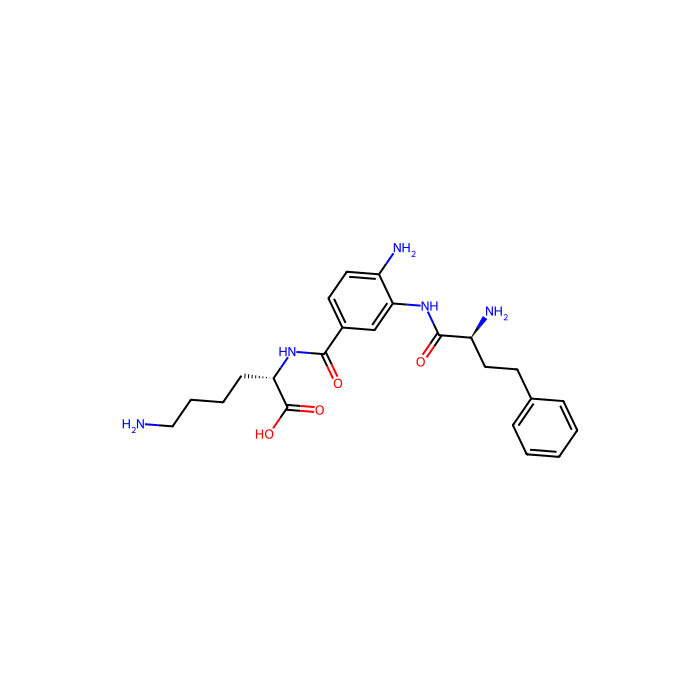 (2S)-6-amino-2-[[4-amino-3-[[(2S)-2-amino-4-phenylbutanoyl]amino]benzoyl]amino]hexanoic acid, 内质网氨肽酶 1 抑制剂；内质网氨肽酶 2 抑制剂；亮氨酰-半胱氨肽酶抑制剂