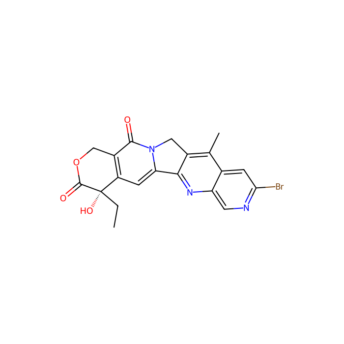 (19S)-7-bromo-19-ethyl-19-hydroxy-10-methyl-17-oxa-3,6,13-triazapentacyclo[11.8.0.02,11.04,9.015,20]henicosa-1(21),2,4,6,8,10,15(20)-heptaene-14,18-dione, DNA 拓扑异构酶 I 抑制剂