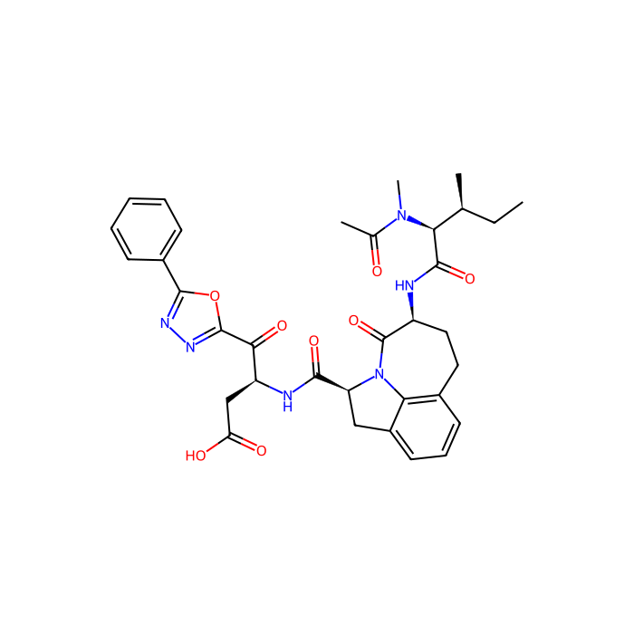 (3S)-3-[[(2S,11S)-11-[[(2S,3S)-2-[acetyl(methyl)amino]-3-methylpentanoyl]amino]-12-oxo-1-azatricyclo[6.4.1.04,13]trideca-4,6,8(13)-triene-2-carbonyl]amino]-4-oxo-4-(5-phenyl-1,3,4-oxadiazol-2-yl)butanoic acid, 颗粒酶 B 抑制剂