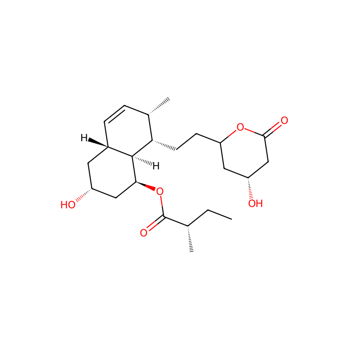 (1S,3R,4aR,7S,8S,8aS)-3-hydroxy-8-{2-[(4R)-4-hydroxy-6-oxooxan-2-yl]ethyl}-7-methyl-1,2,3,4,4a,7,8,8a-octahydronaphthalen-1-yl (2S)-2-methylbutanoate, 羟甲基戊二酰-CoA 还原酶抑制剂