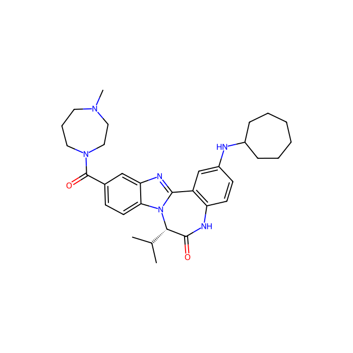 (7S)-2-(cycloheptylamino)-11-(4-methyl-1,4-diazepane-1-carbonyl)-7-propan-2-yl-5,7-dihydrobenzimidazolo[1,2-d][1,4]benzodiazepin-6-one, MRGPRX2 激动剂