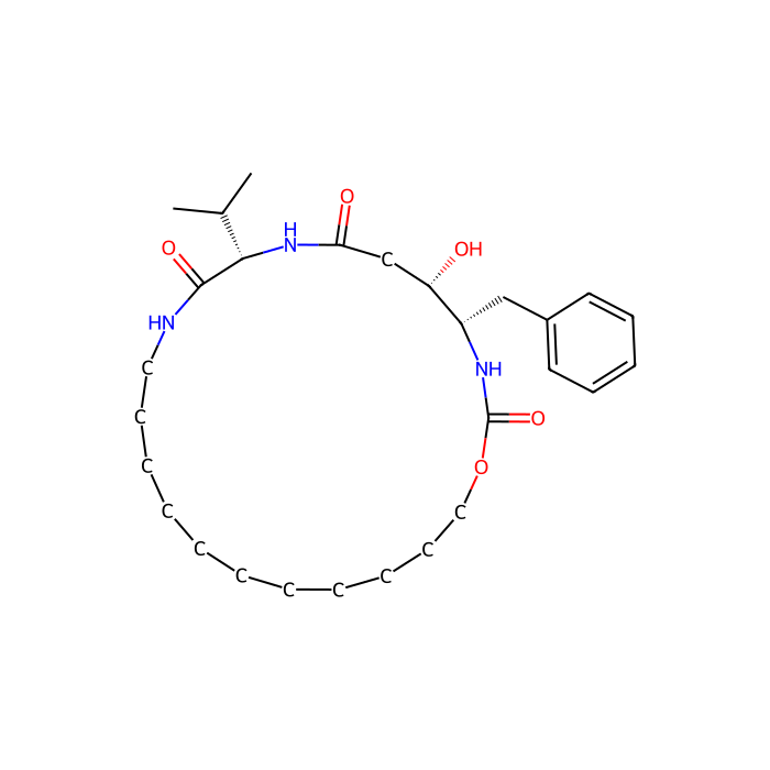 (4S,5S,9S)-4-Benzyl-5-hydroxy-9-isopropyl-1-oxa-3,8,11-triazacyclodocosane-2,7,10-trione, 凝血酶 D 抑制剂
