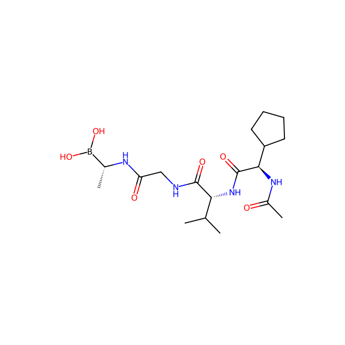 [(1S)-1-[[2-[[(2R)-2-[[(2R)-2-acetamido-2-cyclopentylacetyl]amino]-3-methylbutanoyl]amino]acetyl]amino]ethyl]boronic acid, 恶性疟原虫枯草蛋白样蛋白酶 1