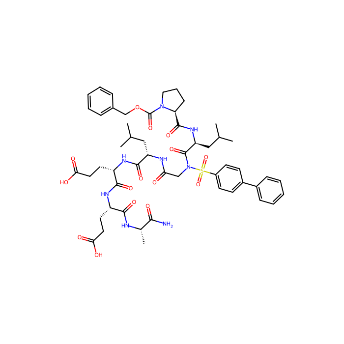 (4S)-5-[[(2S)-1-amino-1-oxopropan-2-yl]amino]-4-[[(2S)-4-carboxy-2-[[(2S)-4-methyl-2-[[2-[[(2S)-4-methyl-2-[[(2S)-1-phenylmethoxycarbonylpyrrolidine-2-carbonyl]amino]pentanoyl]-(4-phenylphenyl)sulfonylamino]acetyl]amino]pentanoyl]amino]butanoyl]amino]-5-o