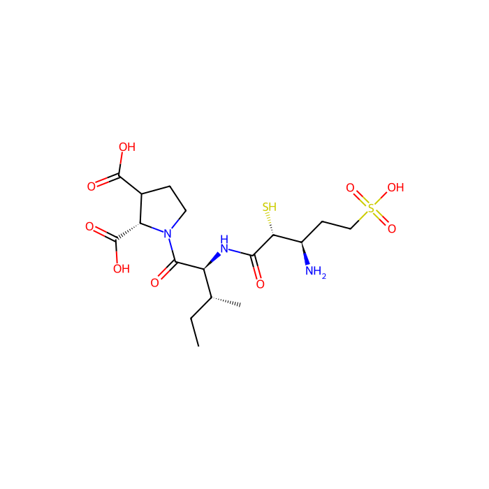 (2S)-1-[(2S,3R)-2-[[(2R,3R)-3-amino-2-sulfanyl-5-sulfopentanoyl]amino]-3-methylpentanoyl]pyrrolidine-2,3-dicarboxylic acid, 谷氨酰氨肽酶抑制剂