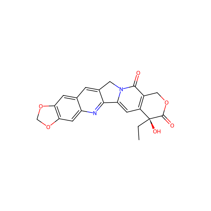 (5S)-5-ethyl-5-hydroxy-7,18,20-trioxa-11,24-diazahexacyclo[11.11.0.02,11.04,9.015,23.017,21]tetracosa-1(13),2,4(9),14,16,21,23-heptaene-6,10-dione, DNA 拓扑异构酶 I 抑制剂