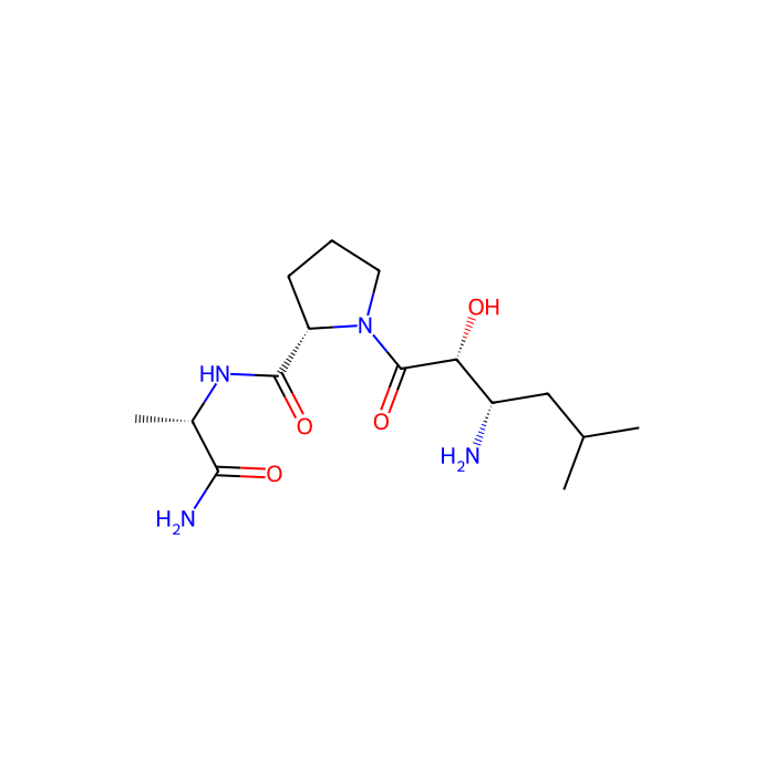 (2S)-1-[(2R,3S)-3-amino-2-hydroxy-5-methylhexanoyl]-N-[(2S)-1-amino-1-oxopropan-2-yl]pyrrolidine-2-carboxamide, X 脯氨酸氨肽酶 2 抑制剂