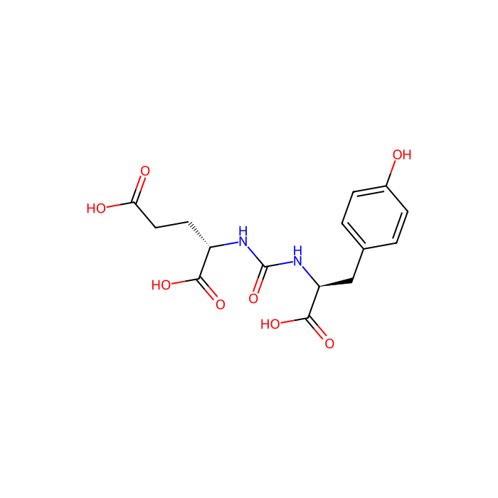 (2S)-2-[[(2S)-1-hydroxy-3-(4-hydroxyphenyl)-1-oxopropan-2-yl]carbamoylamino]pentanedioic acid, 叶酸水解酶（前列腺特异性膜抗原）抑制剂 1