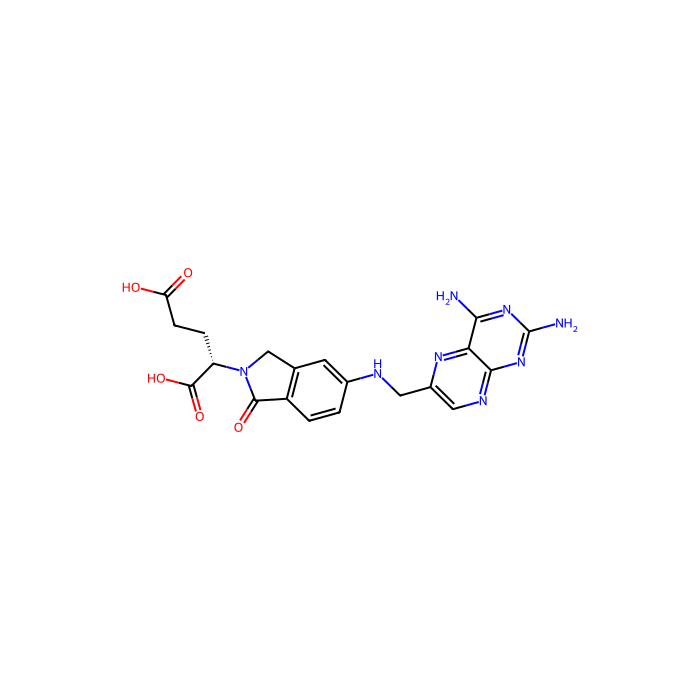 (2S)-2-[6-[(2,4-diaminopteridin-6-yl)methylamino]-3-oxo-1H-isoindol-2-yl]pentanedioic acid, 二氢叶酸还原酶抑制剂；还原型叶酸转运体 1 抑制剂