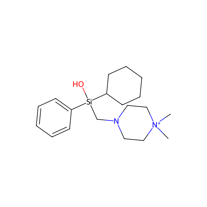silahexocyclium, M 1 受体拮抗剂；M 2 受体拮抗剂；M 3 受体拮抗剂；M 4 受体拮抗剂；M 5 受体拮抗剂