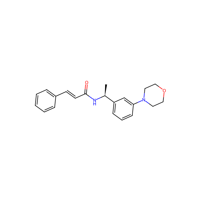 (S)-N-[1-(3-morpholin-4-yl-phenyl)-ethyl]-3-phenyl-acrylamide, K 激活程序 v7.2；K 激活程序 v7.4；K 激活程序 v7.5