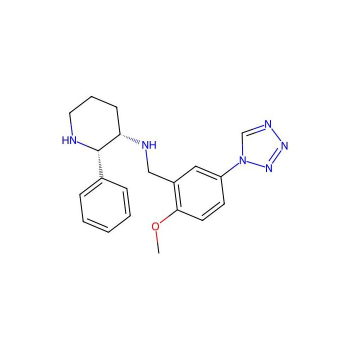 (2S,3S)-N-[[2-methoxy-5-(tetrazol-1-yl)phenyl]methyl]-2-phenylpiperidin-3-amine