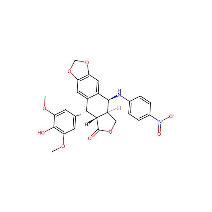 (5S,5aS,8aR,9R)-9-(4-hydroxy-3,5-dimethoxyphenyl)-5-(4-nitroanilino)-5a,6,8a,9-tetrahydro-5H-[2]benzofuro[5,6-f][1,3]benzodioxol-8-one