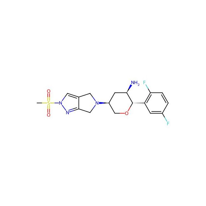 (2S,3R,5S)-2-(2,5-difluorophenyl)-5-(2-methylsulfonyl-4,6-dihydropyrrolo[3,4-c]pyrazol-5-yl)tetrahydropyran-3-amine