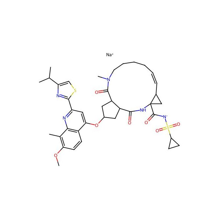 Simeprevir sodium, 丙型肝炎病毒丝氨酸蛋白酶、NS3/NS4A 抑制剂