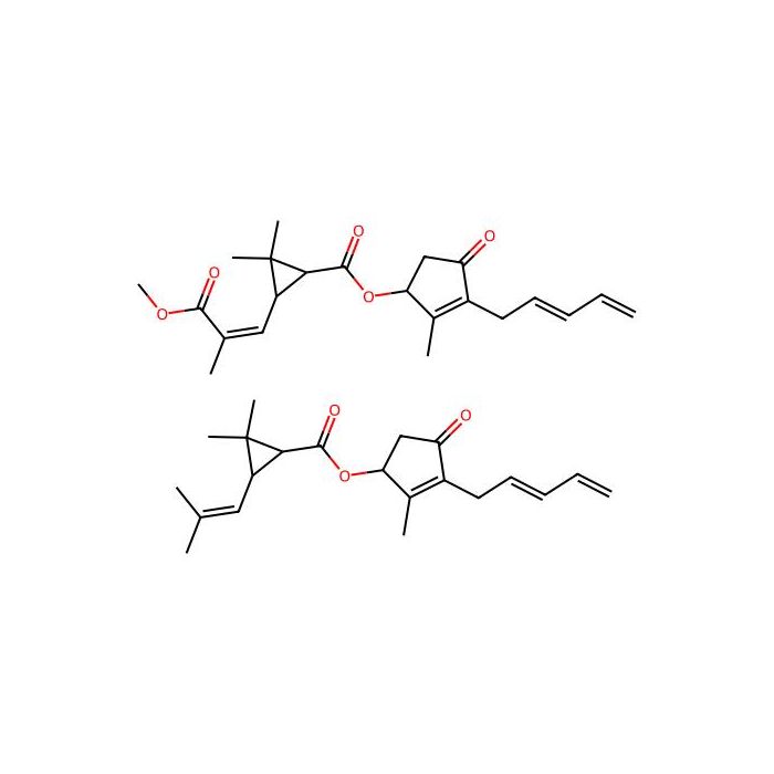 [(1S)-2-methyl-4-oxo-3-[(2Z)-penta-2,4-dienyl]cyclopent-2-en-1-yl] (1R,3R)-2,2-dimethyl-3-(2-methylprop-1-enyl)cyclopropane-1-carboxylate;[(1S)-2-methyl-4-oxo-3-[(2Z)-penta-2,4-dienyl]cyclopent-2-en-1-yl] (1R,3R)-3-[(E)-3-methoxy-2-methyl-3-oxoprop-1-enyl, 电压敏感钠通道 alpha 亚基阻断剂