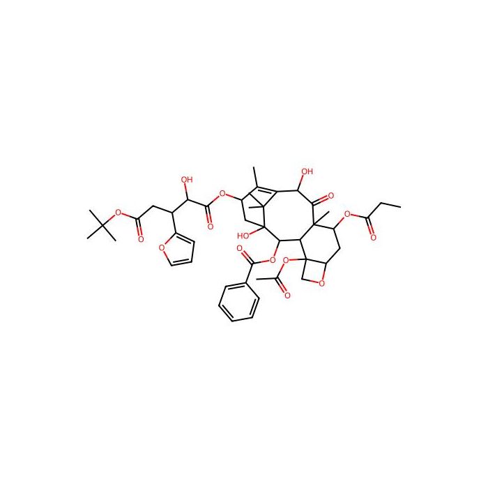 1-O-[(1S,2S,4S,7R,9S,10S,12R,15S)-4-acetyloxy-2-benzoyloxy-1,12-dihydroxy-10,14,17,17-tetramethyl-11-oxo-9-propanoyloxy-6-oxatetracyclo[11.3.1.03,10.04,7]heptadec-13-en-15-yl] 5-O-tert-butyl (2R,3R)-3-(furan-2-yl)-2-hydroxypentanedioate, 微管蛋白抑制剂