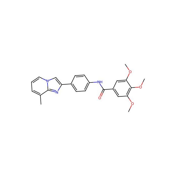 3,4,5-trimethoxy-N-(4-(8-methylimidazo(1,2-a)pyridin-2-yl)phenyl)benzamide