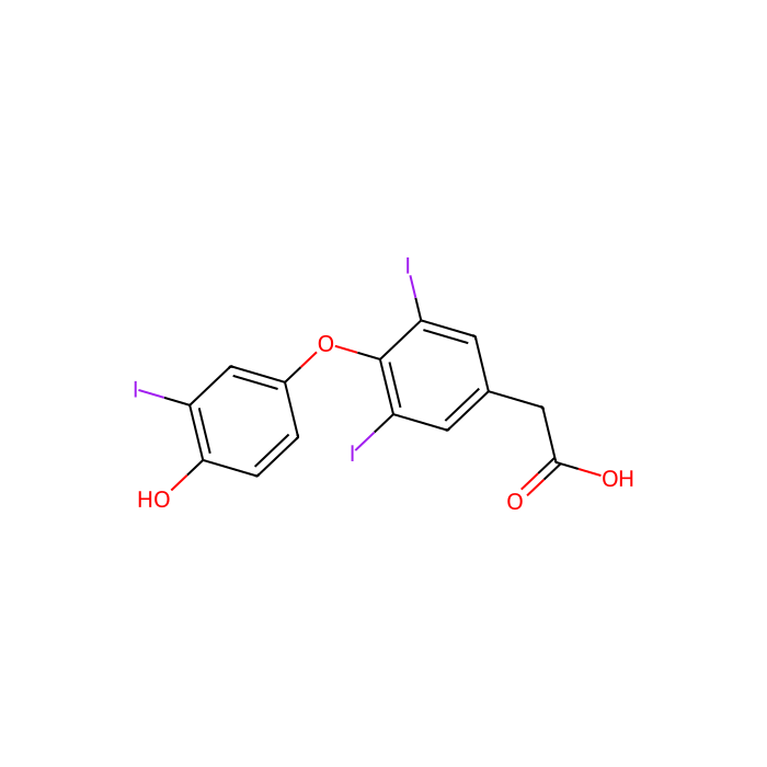替拉曲可, 甲状腺激素受体-α的激动剂;甲状腺激素受体-β的激动剂
