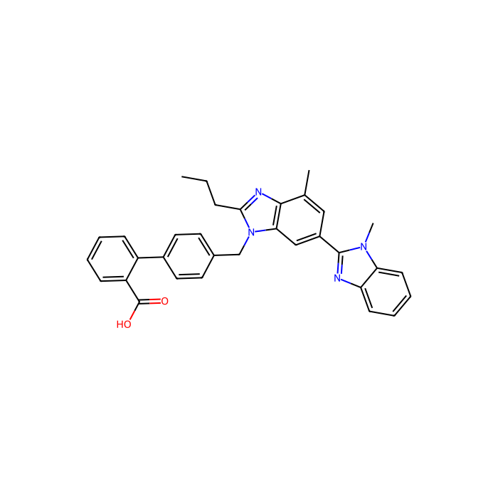 替米沙坦, 1 型血管紧张素 II 受体拮抗剂