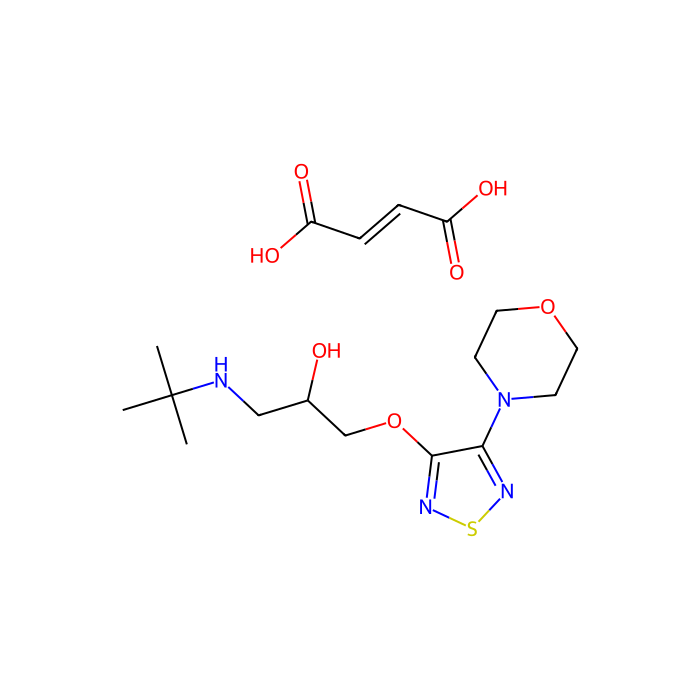 (S)-马来酸噻吗洛尔, β-1肾上腺素能受体拮抗剂