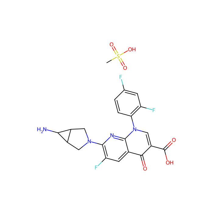 曲伐沙星甲磺酸盐, 细菌 DNA 回旋酶抑制剂