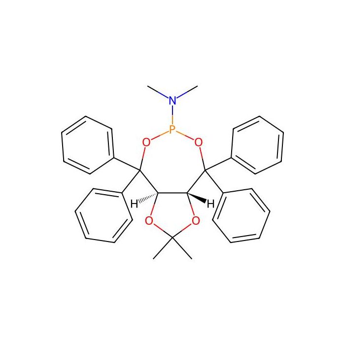 (3aR,8aR)-(-)-(2,2-二甲基-4,4,8,8-四苯基-四氢-[1,3]二噁唑并[4,5-e][1,3,2]二噁磷杂庚英-6-基)二甲基胺