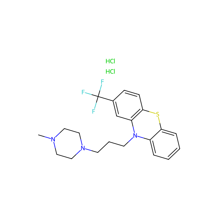 三氟拉嗪二盐酸盐, 羟色胺 2c (5-HT2c) 受体拮抗剂