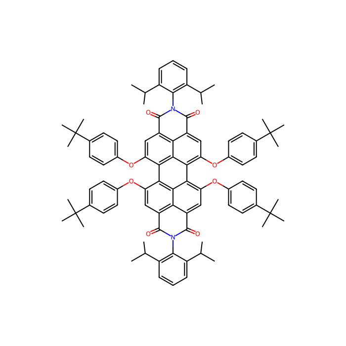 1,6,7,12-四(4-叔丁苯氧基)-N,N'-二(2,6-二异丙基苯基)-3,4,9,10-苝二酰亚胺