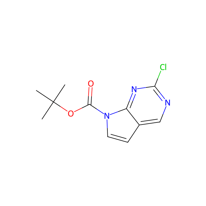 2-氯-7H-吡咯并[2,3-d]嘧啶-7-羧酸叔丁酯
