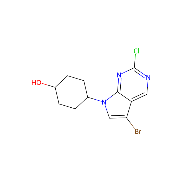反式-4-{5-溴-2-氯-7H-吡咯并[2,3-d]嘧啶-7-基}环己-1-醇