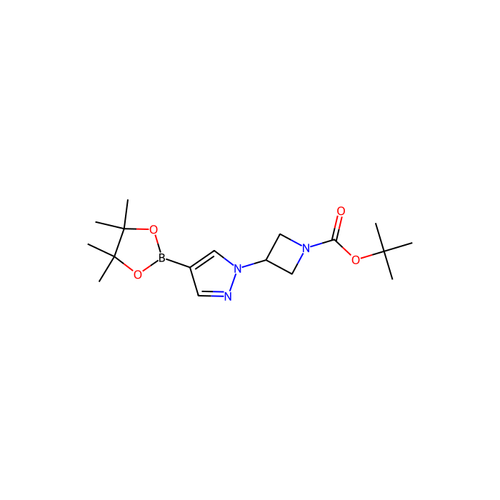 3-[4-(四甲基-1,3,2-二氧杂硼杂环戊烷-2-基)-1H-吡唑-1-基]氮杂环丁烷-1-羧酸叔丁酯