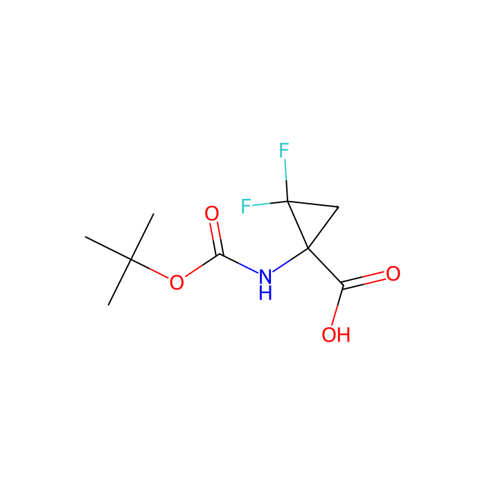 1-(叔丁氧羰基氨基)-2,2-二氟环丙烷羧酸