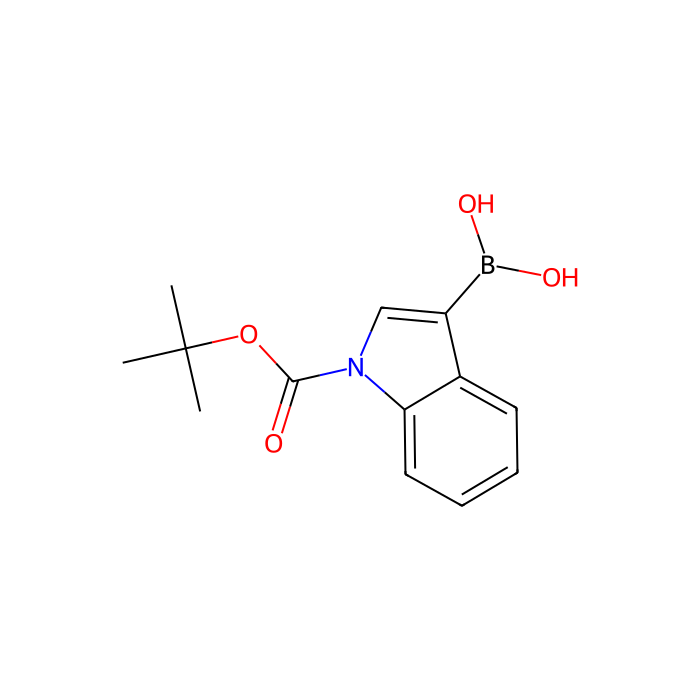 1-Boc-吲哚-3-硼酸(含不等量酸酐)