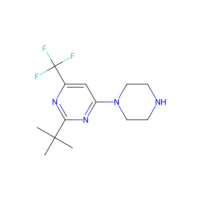 2-叔丁基-4-(1-哌嗪)-6-三氟甲基嘧啶