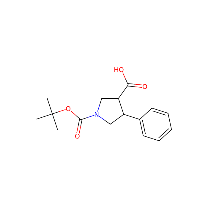 1-(叔丁氧羰基)-4-苯基吡咯烷-3-甲酸