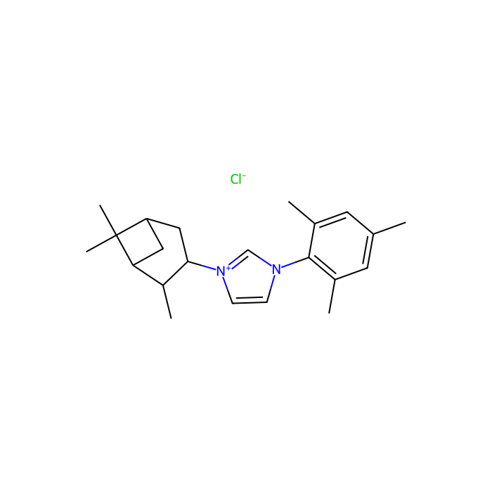 1-（2,4,6-三甲基苯基）-3-[（1R，2R，3R，5S）-（-）-异樟脑基]氯化咪唑鎓