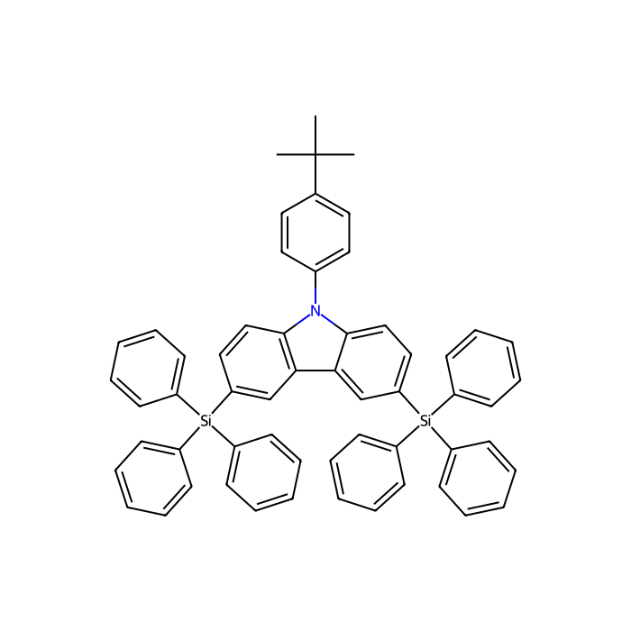 9-（4-叔丁基苯基）-3,6-双（三苯基甲硅烷基）-9H-咔唑