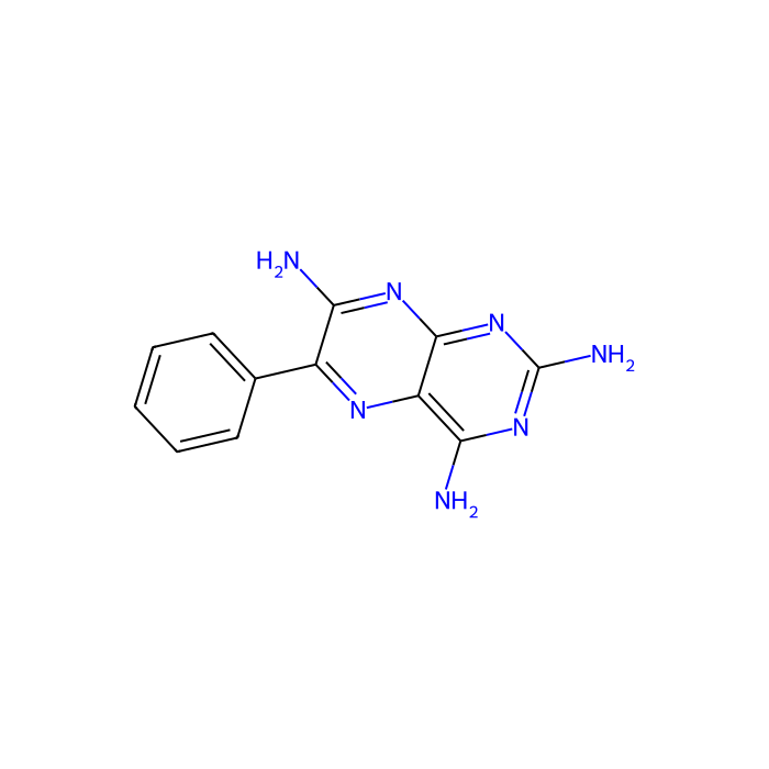 2,4,7-三氨基-6-苯基蝶啶, 阿米洛利钠通道，ENaC 阻断剂