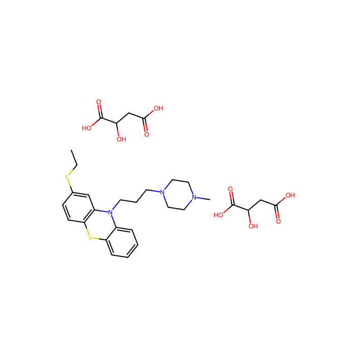 噻吩二嗪二丙酸酯, 多巴胺 D2 受体拮抗剂