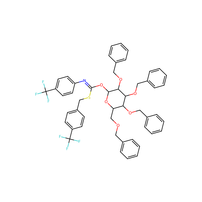 2,3,4,6-四-O-苄基-α-D-吡喃葡萄糖基对三氟甲基苄硫基-N-（对三氟甲基苯基）甲酸酯