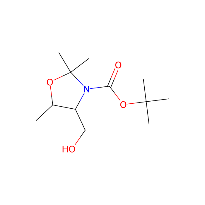 (4S,5S)-4-(羟甲基)-2,2,5-三甲基恶唑烷-3-甲酸叔丁酯