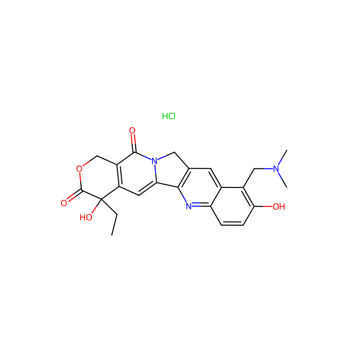 Topotecan (NSC609699) HCl, DNA 拓扑异构酶 I 线粒体抑制剂