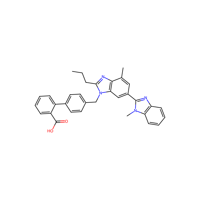Telmisartan, 1 型血管紧张素 II 受体拮抗剂